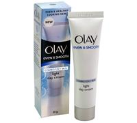 Olay Even & Smooth Day Cream for Oily/Combination Skin - Non-Greasy, Even Skin Tone, with Vitamin B3, E & Pro-Vitamin B5, 20g