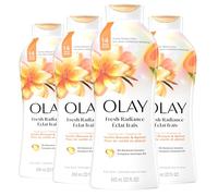 Olay Fresh Outlast Body Wash for Women with Notes of Vanilla Blossom and Apricot, 22 fl oz (Pack of 4)