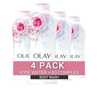 Olay Fresh Outlast Body Wash with B3, Rose Water and Sweet Nectar, 22 Fl Oz (Pack of 4)