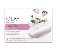 Olay Fresh Outlast Cooling White Strawberry and Mint Beauty Bar, 3.17 Ounce, 4 Count by Olay