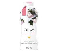 Olay Fresh Outlast Cooling White Strawberry & Mint Body Wash, 650 ml/22 oz