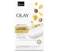 Olay Moisture Outlast Ultra Moisture Shea Butter Beauty Bar with Vitamin B3 Complex 3.75 oz (Pack of 6)