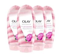 Olay Moisture Ribbons Plus 18 fl oz, Shea + Peony Blossom Body Wash, Pack of 4 (113239)