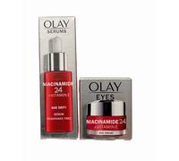 Olay Niacinamide 24 + Vitamin E Age Defy Serum Fragrance Free + Eye Cream Set