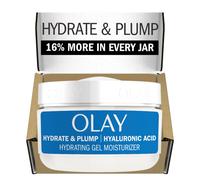 Olay Plump & Hydrate Hyaluronic Gel Face Moisturizer 2 oz Fragrance Free Hydrating Gel Moisturizer for Dry Skin with Hyaluronic Acid and Niacina