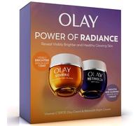 Skincare Giftset: Vitamin C Anti-Dark Spot SPF 30 Face Moisturiser Day Cream 50ml + Retinol 24 Night Cream Face Moisturiser 50ml, for Glow,