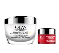 Olay Regenerist Collagen Peptide 24 Hour Face Moisturizer with Vitamin B3, Niacinamide, Fragrance-Free 50 mL + Micro-Sculpting Cr