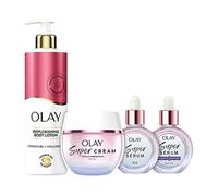 Olay Replenishing Bundle Hyaluronic Acid Body Lotion 500ml & Super Cream SPF30 50ml