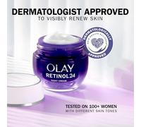 Olay Retinol 24 Fragrance Free Night Face Cream for Smooth and Glowing Skin 50ml