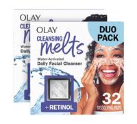 Olay Retinol Cleansing Melts Fragrance-Free Daily Cleanser for All Skin Types, Water-Activated Travel Size, 64ct (2x32) B0CZSHR4D3