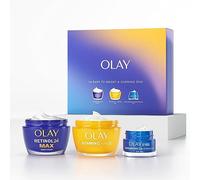 Olay Skincare Gift Set: Vitamin C SPF 30 Face Moisturiser + Retinol 24 Max Night Cream + Hyaluronic Acid Eye Cream, Skin Care Christmas Gifts For Women, 50ml + 50ml + 15ml