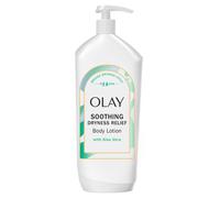 Olay Soothing Dryness Relief Hydrating Body Lotion for Women Absorbs Instantly Formulated with Vitamin B3 Complex Aloe Vera Scent 18 fl oz