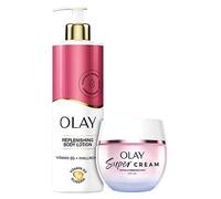 Olay Super Bundle Hyaluronic Acid Body Lotion 500ml & Super Cream SPF30 50ml Bundle