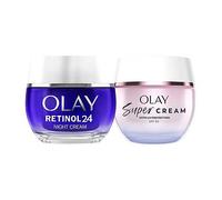 Olay Super Cream Face Moisturiser & Olay Retinol 24 Night Cream Bundle
