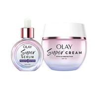 Olay Super Cream Face Moisturiser & Olay Super Serum Night 30ml Bundle
