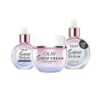 Olay Super Cream Face Moisturiser Olay Super Serum Night 30ml & Olay Super Serum 50ml Bundle