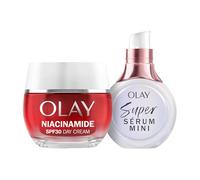Olay Super Powered Duo: Super Serum + Regenerist Niacinamide Day Cream SPF30