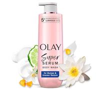 Olay Super Serum Body Wash for Rough & Bumpy Skin, 24hr Long Lasting Rich Hydration, 5+ Ingredient Complex for Bright, Even, Firm, & Luminous Skin, with Collagen Peptide, BHA/AHA & Vitamin C, 20 fl oz