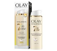 Olay Total Effects 7 in 1 Featherweight Day Moisturiser SPF15, 50ml | Hydrating face cream with Niacinamide & Vitamin C. Fights 7 signs of ageing