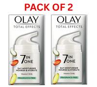 Olay Total Effects Day Moisturiser Fragrance free 50ml X 2 Pack