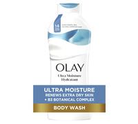 Olay Ultra Moisture Hydrating Body Wash for Extra Dry Skin 24hr Long Lasting Hydration Vitamin B3 Complex Designed for All Skin Types 22 fl oz