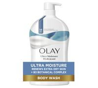 Olay Ultra Moisture Hydrating Body Wash for Extra Dry Skin 24hr Long Lasting Hydration Vitamin B3 Complex Designed for All Skin Types 33 fl oz