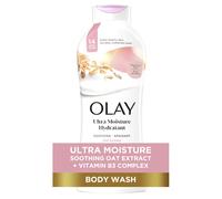 Olay Ultra Moisture Soothing Body Wash for Sensitive Skin with Oat Extract 24hr Long Lasting Hydration Vitamin B3 Complex Designed for All Skin Typ