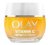 Olay Vitamin C Face Moisturiser Day Cream SPF 30, Skincare with Niacinamide 99% Purity Brightening Skin Care: Anti-Dark Spot Action, Evens, Hydrates Non-Greasy, Non-Sticky 50ml