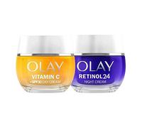 Olay Vitamin C SPF30 Day Cream 50ml & Olay Retinol 24 Night Cream 50ml Bundle