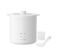 Olayks Mini Rice Cooker 2 Cup Uncooked, Small Electric Cooker, with 4 Cooking Functions, 24 Hour Preset and Heat Preservation, Anti Scald Carry Handle