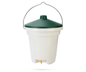 OLBA Drinking Bucket For Chickens With 3 Valves, Height Adjustable, 31x31x39 Cm