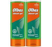 Olbas Shower Gel 250ml - Refreshing Menthol Vapours for Easy Breathing - Contains Pure Plant Oils (Pack of 2)