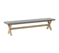 Garden Bench OLBIA 200 cm Concrete Grey
