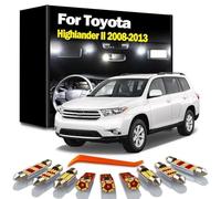 OLCGNHUY 15Pcs Car Accessories LED Interior Trunk Dome Reading Light Kit, For Highlander II 2008 2009 2010 2011 2012 2013
