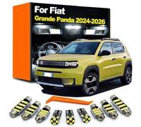 OLCGNHUY 7Pcs Car LED Bulb Interior Reading Trunk Map Dome Light Kit, For Fiat Grande Panda 2024 2025 2026 Accessories
