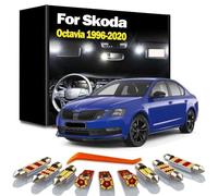 OLCGNHUY Interior Roof Light Kit, For Skoda Octavia MK1 MK2 MK3 I II III A5 A7 1U 1U2 1U5 1Z 1Z3 1Z5 5E 5E3 5E5 1996-2019 2020 LED Bulbs