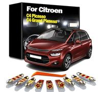 OLCGNHUY LED Interior Dome Map Trunk Footwell Light Kit, For C4 Picasso For C4 Grand Picasso MK1 Mk2 Car Accessories