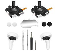 OLCLSS Joystick Replacement Kit for Oculus Quest 2, Includes 2 Joysticks, Tools for Easy Controller Repair
