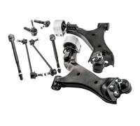 OLCYBDFC 8x Front Lower Control Arms w/Ball Joints Tie Rods Compatible for Chevrolet Equinox 2010 2011 2012 2013 2014 2015 2016 2017 Compatible for GMC 15779960, 15779961