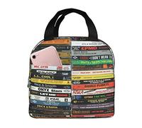 Old 80s 90s Hip Hop Tapes Insulated Lunch Bag For Women Men Reusable Durable Waterproof Lunch Box Thermal Cooler Tote Bag For Work School Travel Picnic