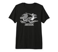 Old Ancient Norse Viking Ship - Odin's Ship Premium T-Shirt