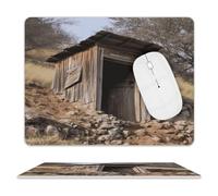 Old Ancient Outhouse Mouse Pad Mouse Mat 10 X 8 Inch