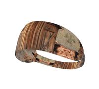 Old Ancient Outhouse Print Non-Slip Elastic Running Headband, Sweat Absorbing Stretchy Hair Bands For Gym Yoga, Soft Skin-Friendly Foldable Workout Headband