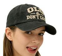 Old And Don't Care Funny Hat, Cool Vintage Men Baseball Caps, Adjustable Size Headwear For Golf Running Gym Cycling Outdoor