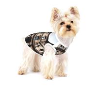 Old Architecture Small Pet Cotton Vest L Full Print Dog Cat Soft Breathable Elastic Apparel Daily Party Outfit