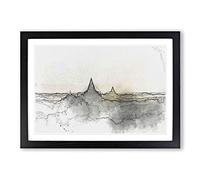 Old Bagan in Myanmar in Abstract Framed Print | A2 Black Framed Wall Art | Ready to Hang | Abstract Fantasy Picture | Living Room Bedroom Lounge Office