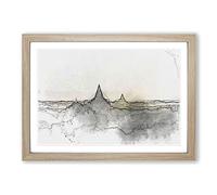 Old Bagan in Myanmar in Abstract Framed Print | A2 Oak Framed Wall Art | Ready to Hang | Abstract Fantasy Picture | Living Room Bedroom Lounge Office