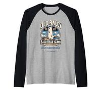 Old Baldy Lighthouse North Carolina Raglan Baseball Tee
