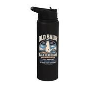 Old Baldy Lighthouse North Carolina Stainless Steel Insulated Water Bottle