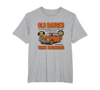 Old Banger car Lover Classic T-Shirt, Men's Big and Tall, Heather Grey, 4X Tall